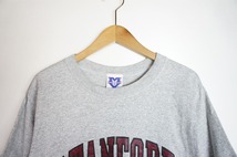 MV SPORT STANFORD大学 カレッジ プリント クルーネックTシャツ 半袖 カットソー ビンテージ 古着 灰 杢グレー サイズL 409N_画像2