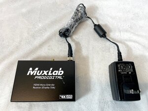 TS4302_As◆モデルR使用品◆MuxLab◆500451◆HDMI MONO EXTENDER◆アダプター付き◆W110 H25 D75◆※通電のみ確認済