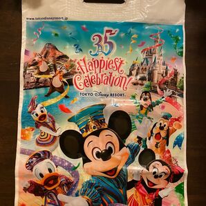 未使用 ディズニーリゾート 35周年 お土産用ビニールバッグ 6枚セット ディズニーファンに。 旅行のお供に