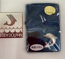 1701■ジッポライター　純銀メタル　STEDDY　DOLPHIN　ネックレス　イルカ_画像4