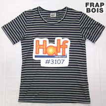 FRAPBOIS フラボア □ プリント ボーダー Tシャツ □ BIGI ビギ_画像1