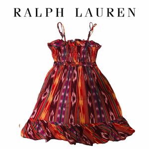 ★ 美品 ラルフローレン RALPH LAUREN キッズ チュニック ワンピース 女の子 5歳 サイズ5 エスニック ガールズ トップス