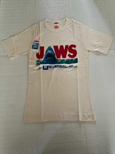 昭和レトロ　JAWS ジョーズ　綿100% ヴィンテージ　アニメ　コレクション　半袖　Tシャツ　ユニセックス　未着用