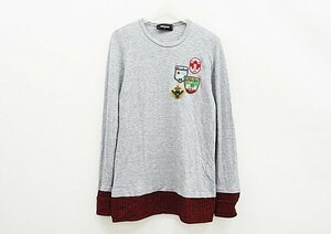 ◇【DSQUARED2 ディースクエアード】ワッペン 長袖Tシャツ S