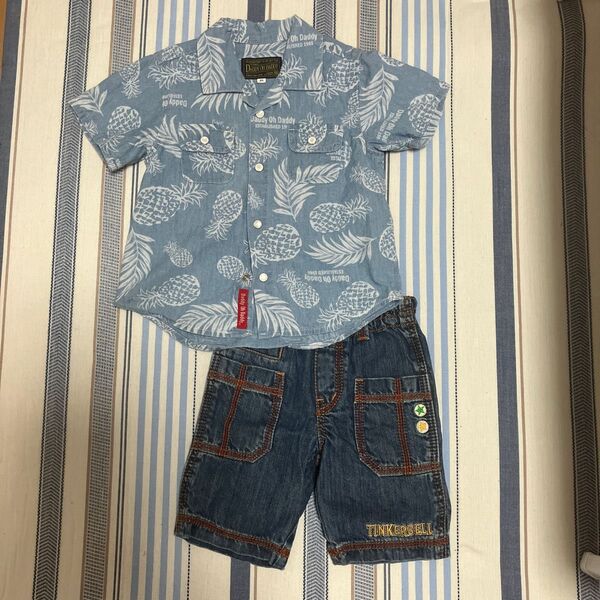DADDY OH DADDY半袖Tシャツ サイズ95 TINKERBELL半ズボン 2点まとめ売り