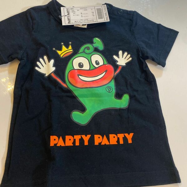 未使用タグ付きPARTYPARTY t シャツ90サイズ黒