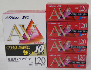 ■Victor ビクター VHSビデオテープ T-120 22本セット T-120AVL10/3T-120AVK