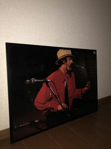 お洒落★貴重！１９７９年 萩原健一 ショーケン 名盤 「熱狂乱舞」 額付 大 ポスター 柳ジョージ＆レイニーウッド 傷だらけの天使 ＲＯＣＫ