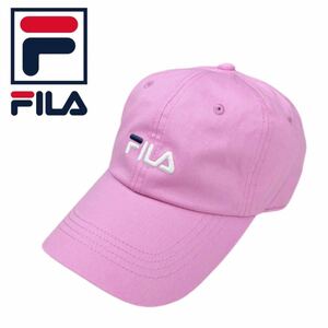 ☆正規品新品☆FILA TWILL CAP フィラ キャップ 117-113003 ベースボール ツイルキャップ コットン素材 柔らか ピンク ユニセックス