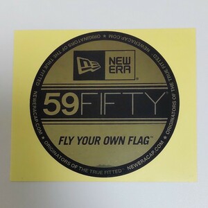 送料63円〜 正規品 NEWERA ニューエラ FLY YOUR OWN FLAG 台紙横長ver ステッカー 検) 非売品 販促品 59FIFTY サイズステッカー ノベルティ