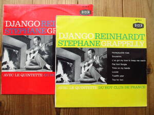 2枚セット / Django Reinhardt ジャンゴ・ラインハルト & Stephane Grappelly Avec Le Quintette Du Hot Club De France / Decca / 10inch