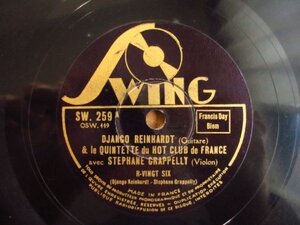 SP record / Jean go line Hal toDjango Reinhardt Le Quintette Du Hot Club De France Avec Stephane Grappelly R-Vingt Six Blue Lou Swing