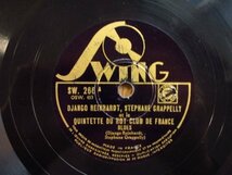 SP盤 / ジャンゴ・ラインハルト / Django Reinhardt Et Le Quintette Du Hot Club De France / Blues & Yours And Mine / Swing / SW. 266_画像1