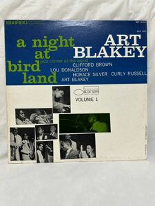 B393 LP レコード BLUE NOTE ブルーノート/アート・ブレイキー Art Blakey Quintet/バーランドの夜 A Night At Birdland Vol.1/US盤/青ベタ