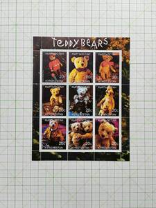 ■ ティディベア 切手 シート 未使用 teddy bear ■ 外国発行