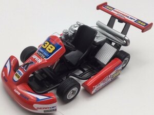 1台売り レッド ゴーカート レースカート ミニカー サーキット モータースポーツ ダイキャスト プルバック