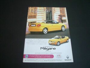  Renault Megane cabriolet advertisement inspection : poster catalog 