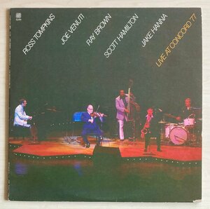 LPA21789 ロス・トンプキンス & ジョー・ヴェヌーティ / LIVE AT CONCORD '77 輸入盤LP 盤良好 USA