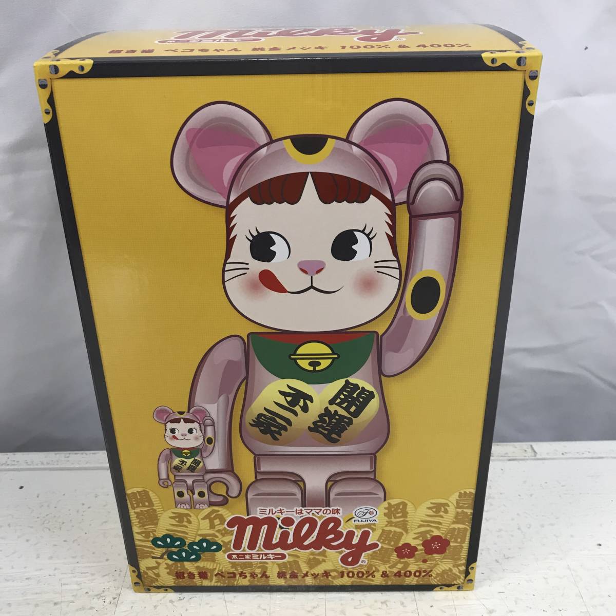 ヤフオク! -「be@rbrick 招き猫 ペコちゃん 金メッキ 100% 400%」の