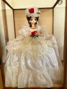 フランス人形 白ドレス お人形さん レトロ