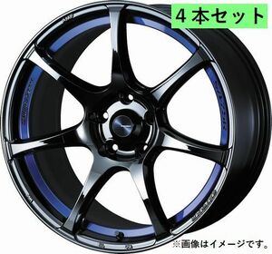 個人宅発送可能 ウェッズ スポーツ Weds Sport 17X6.5J +50 4穴 PCD100 BLC2 ホイール 4本セット SA75R エスエーナナゴーアール(74040)