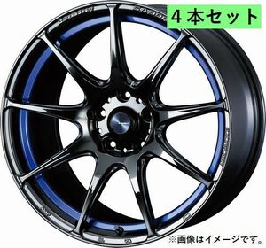 個人宅発送可能 ウェッズ スポーツ Weds Sport 18X8.5J +45 5穴 PCD100 BLC2 ホイール 4本セット SA99R エスエー(73919)