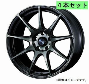 個人宅発送可能 ウェッズ スポーツ Weds Sport 18X7.5J +35 5穴 PCD114.3 WBC ホイール 4本セット SA99R エスエー(73905)