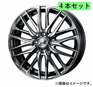 個人宅発送可能 ウエッズ Weds 15X4.5J +45 4穴 PCD100 BMCMC ホイール 4本セット LEONIS SK レオニス・エスケイ (38300)