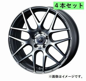 個人宅発送可能 ウエッズ Weds 19X8.0J +35 5穴 PCD114.3 MGMC ホイール 4本セット LEONIS NAVIA06 ナヴィア ゼロシックス (37628)