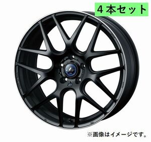 個人宅発送可能 ウエッズ Weds 18X7.0J +53 5穴 PCD114.3 MBP ホイール 4本セット LEONIS NAVIA06 ナヴィア ゼロシックス (37625)