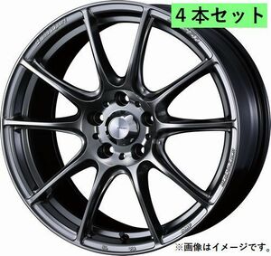 個人宅発送可能 ウエッズスポーツ WedsSport 17X7.0J +48 5穴 PCD100 PSB ホイール 4本セット SA-25R エスエーニーゴーアール (73710)