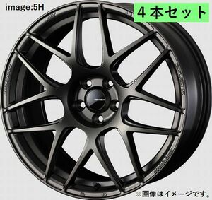 個人宅発送可能 ウエッズスポーツ WedsSport 18X7.5J +45 5穴 PCD114.3 EJ-BRO M14 ホイール 4本セット SA27R エスエー (74193)