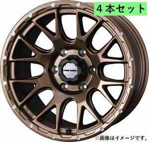 個人宅発送可能 ウエッズ Weds 16X7.0J +35 5穴 PCD114.3 BRO ホイール 4本セット MUD VANCE 08 マッドヴァンス ゼロエイト (41143)