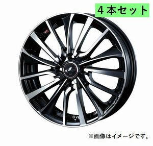 個人宅発送可能 ウエッズ Weds 14X5.5J +42 4穴 PCD100 PBMC ホイール 4本セット LEONIS VT レオニス・ブイティー (36324)