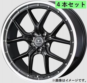 個人宅発送可能 ウエッズ Weds 18X7.5J +45 5穴 PCD114.3 GMT/P ホイール 4本セット NOVARIS ASSET S1 アセット エスワン (41342)