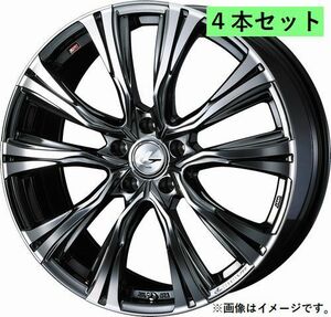 個人宅発送可能 ウエッズ Weds 18X8.0J +42 5穴 PCD114.3 BMCMC ホイール 4本セット LEONIS VR レオニス・ブイアール(41269)