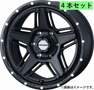 個人宅発送可能 ウエッズ Weds 17X8.0J +20 6穴 PCD139.7 FMBK ホイール 4本セット MUD VANCE 07 マッドヴァンス ゼロセブン (40538)