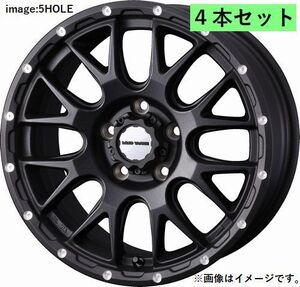 個人宅発送可能 ウエッズ Weds 16X6.0J -05 5穴 PCD139.7 BLK ホイール 4本セット MUD VANCE 08 マッドヴァンス ゼロエイト (41127)