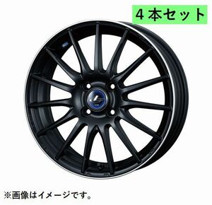 個人宅発送可能 ウエッズ Weds 17X6.5J +42 4穴 PCD100 MBP ホイール 4本セット LEONIS NAVIA05 ナヴィア ゼロファイブ (36262)