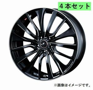 個人宅発送可能 ウエッズ Weds 20X8.5J +35 5穴 PCD114.3 PBK/SC ホイール 4本セット LEONIS VT レオニス・ブイティー (36382)