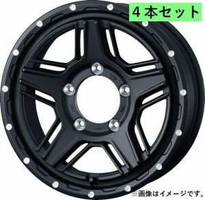 個人宅発送可能 ウエッズ Weds 16X5.5J +22 5穴 PCD139.7 FMBK ホイール 4本セット MUD VANCE 07 マッドヴァンス ゼロセブン (40533)