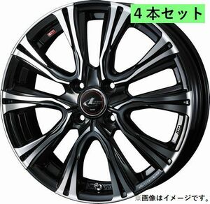 個人宅発送可能 ウエッズ Weds 15X5.5J +43 4穴 PCD100 PBMC ホイール 4本セット LEONIS VR レオニス・ブイアール(41212)