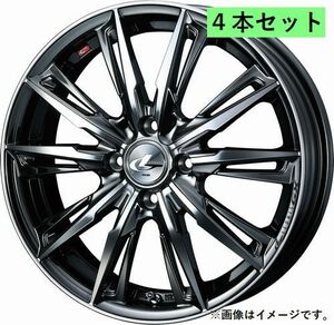 個人宅発送可能 ウエッズ Weds 16X5.0J +45 4穴 PCD100 BMCMC ホイール 4本セット LEONIS GX レオニス・ジーエックス (39340)