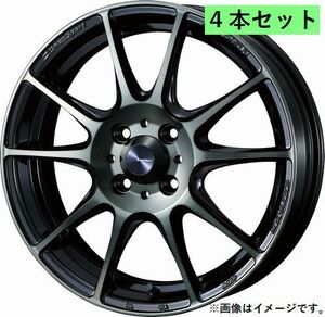 個人宅発送可能 ウエッズスポーツ WedsSport 17X7.0J +43 4穴 PCD100 WBC ホイール 4本セット SA-25R エスエーニーゴーアール (73701)