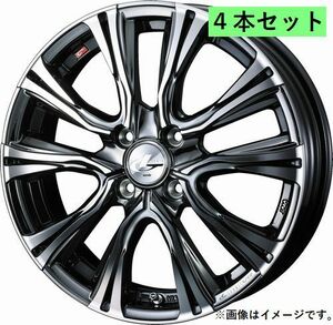 個人宅発送可能 ウエッズ Weds 16X6.0J +50 4穴 PCD100 BMCMC ホイール 4本セット LEONIS VR レオニス・ブイアール(41227)