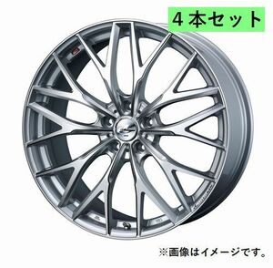 個人宅発送可能 ウエッズ Weds 20X8.5J +35 5穴 PCD114.3 HS3/SC ホイール 4本セット LEONIS MX レオニス・エムエックス (37449)