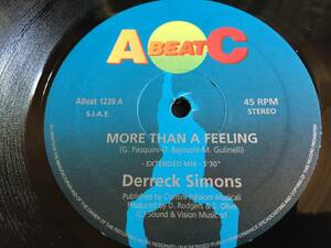 ★Derreck Simons / More Than A Feeling 12EP ★qseb1