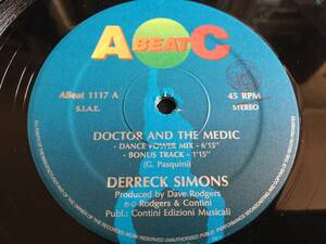 ★Derreck Simons / Doctor And The Medic 12EP ★qseb1