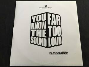 ★Far Too Loud Featuring Subsource / You Know The Sound 12EP★ qsxg1