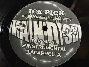 ★DJ.Hasebe Featuring Mummy-D, Zeebra / Ice Pick 12EP★ qsxg1